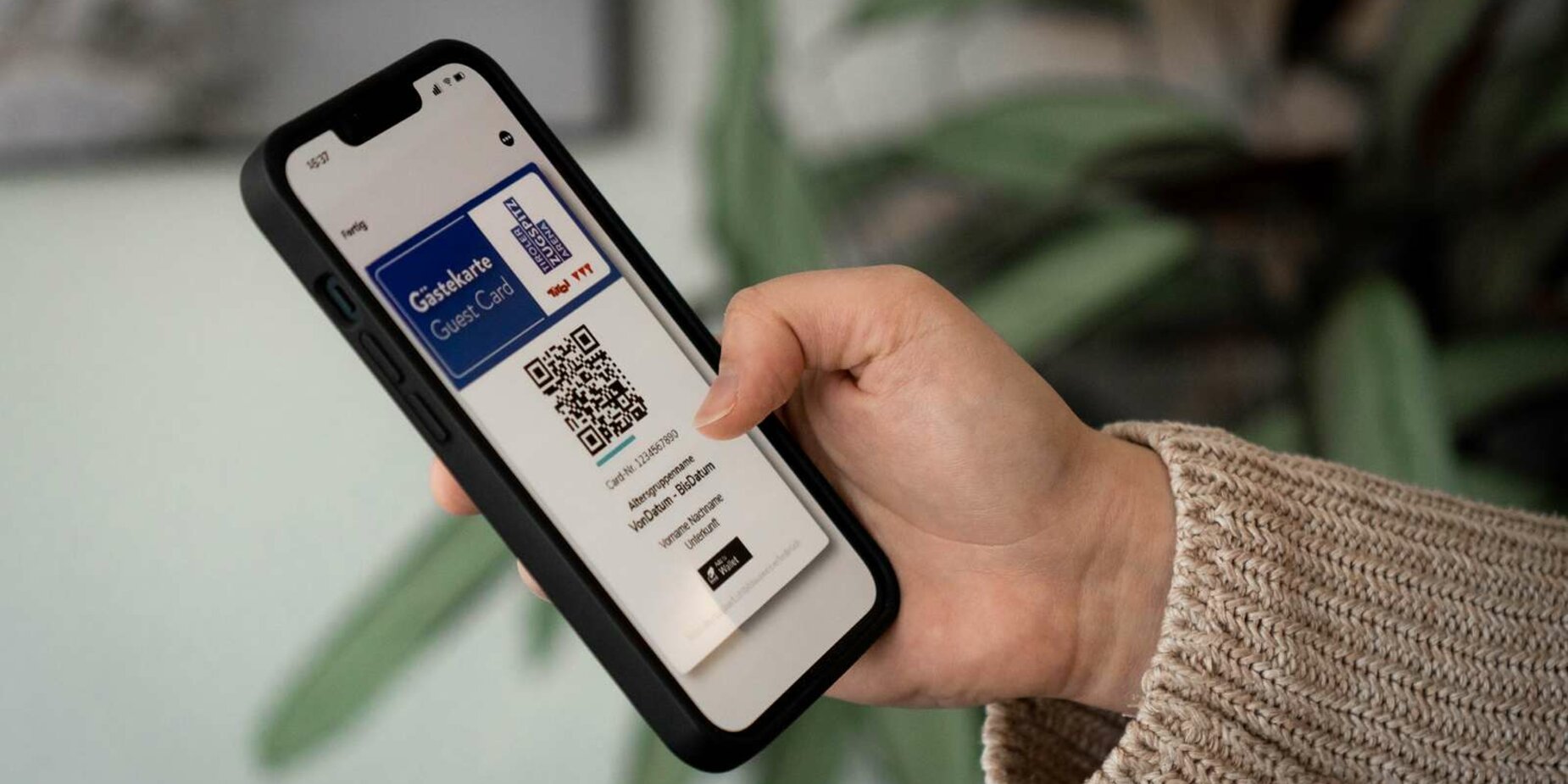 Gästekarte der Tiroler Zugspitz Arena | © Tiroler Zugspitz Arena/Bianca McCarty Elektronische Gästekarte | © Tiroler Zugspitz Arena/Bianca McCarty